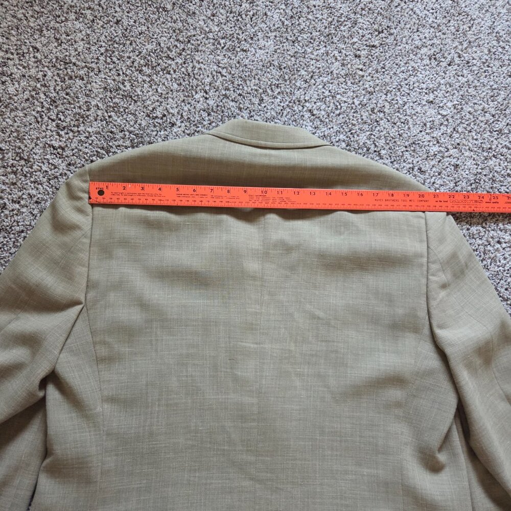Kroon K3 Sport Coat Blazer Men’s Sz 46R Wool Linen Blend Beige Pockets Lined - Picture 9 of 9